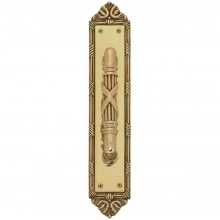 Brass Accents<br />A05-P7231 - Ribbon & Reed Collection Pull with Back Plate