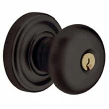 Baldwin - 5205.102 - Classic Knob - Keyed Entry with Classic Rose, Oil Rubbed Bronze Finish 5205102 Quick Ship