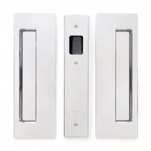 Cavilock<br />CL400A0025 - Cavity Sliders Passage Pocket Door Set, Non-Magnetic Latching, Bright Chrome, for 1 3/8" Door Thickness