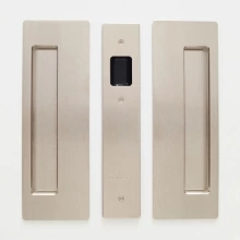Cavilock<br />CL400A0325 - Cavity Sliders Passage Pocket Door Set, Non-Magnetic Latching, Satin Nickel, for 1 3/8" Door Thickness