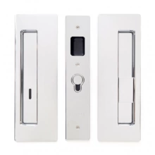 Cavilock<br />CL400B0028 - Cavity Sliders Magnetic Privacy Pocket Door Set, Emerg LH/Snib RH (Right Hand), Bright Chrome, for 1 3/8" Door Thickness