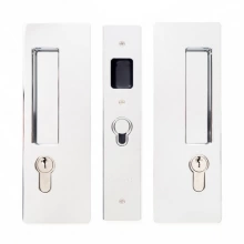 Cavilock<br />CL400C0029 - Cavity Sliders Magnetic Key Locking Pocket Door Set, Key/Key, Bright Chrome, for 1 3/8" Door Thickness