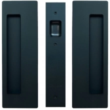 Cavilock<br />CL400A0425 - Cavity Sliders Passage Pocket Door Set, Non-Magnetic, Non-Latching, Matte Black, for 1 3/8" Door Thickness