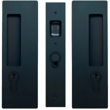 Cavilock<br />CL400C0429 - Cavity Sliders Magnetic Key Locking Pocket Door Set, Key/Key, Matte Black, for 1 3/8" Door Thickness