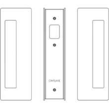 Cavilock<br />CL400A0426 - Cavity Sliders Passage Pocket Door Set, Non-Magnetic, Non-Latching, Matte Black, for 1 3/4" Door Thickness