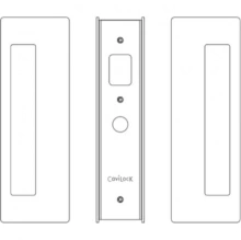 Cavilock<br />CL400A0429 - Cavity Sliders Passage Pocket Door Set, Magnetic Latching, Matte Black, for 1 3/4" Door Thickness