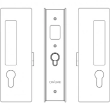 Cavilock<br />CL400C0439 - Cavity Sliders Magnetic Key Locking Pocket Door Set, Key/Key, Matte Black, for 1 3/4" Door Thickness