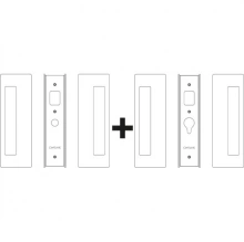Cavilock<br />CL400D0429 - Cavity Sliders Magnetic Bi-Parting Passage Pocket Door Set, Mag Latching, Matte Black, for 1-3/4" Door Thickness