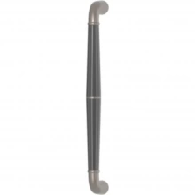 Turnstyle Designs<br />DF1858 - Goose Neck Combination Amalfine, Door Pull, Faceted Tube