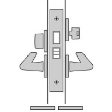 FSB Door Hardware <br />SML 7124 - B. Dormitory Mortise Lock, Key Outside, Thumbturn Inside Emergency Egress