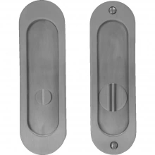 Linnea <br />PL160R-ST-PR  - Round Pocket Door Lock with Straight Turn Piece