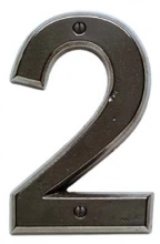 Rocky Mountain Hardware<br />HN600 - ROCKY MOUNTAIN HOUSE NUMBERS - 3 7/8" x 6"